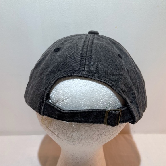 Baseball Hat Skull Print Hang Loose Adjustable Unisex Washed Black - Picture 11 of 13
